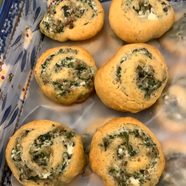 Sausage and Cream Cheese Pinwheels