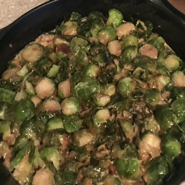 Cream-Braised Brussels Sprouts