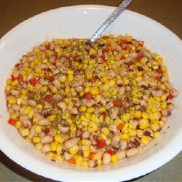 Cold Black-Eyed Peas and Corn