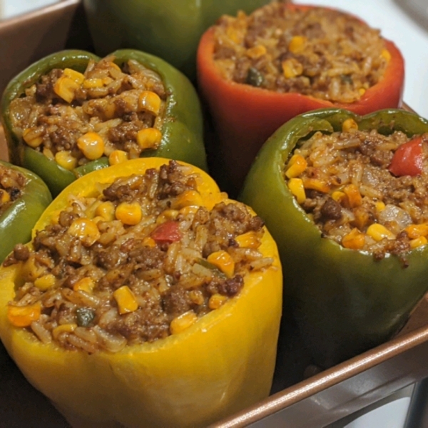 Spanish Rice Stuffed Bell Peppers