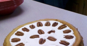 Pumpkin Cheesecake with Sour Cream Topping
