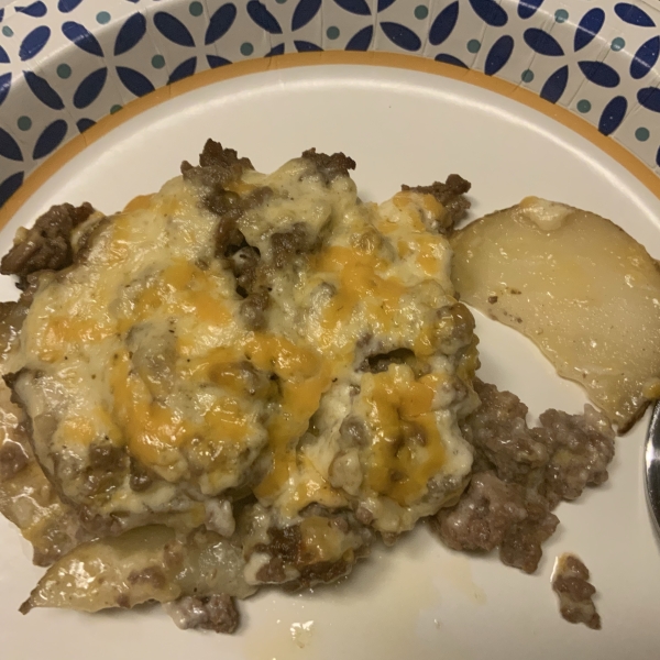 Jeannie's Famous Potato Hamburger Casserole