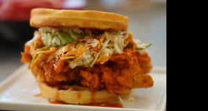 Nashville Hot Chicken and Waffle Sandwich