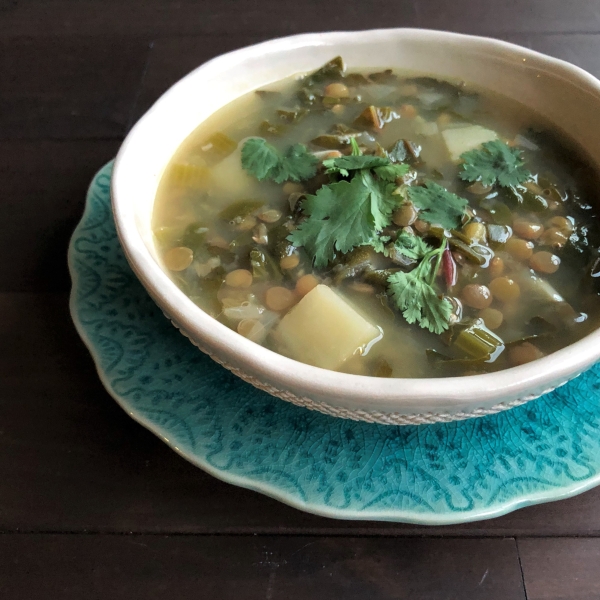 Instant Pot® Lebanese Lentil and Chard Soup