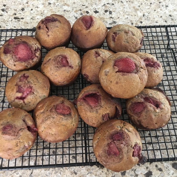 Strawberry Rhubarb Muffins