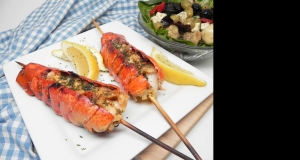 Grilled Lobster Tails with Seasoned Butter