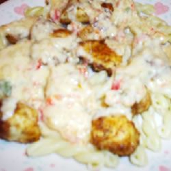 Chicken with Pepper Cheese Sauce