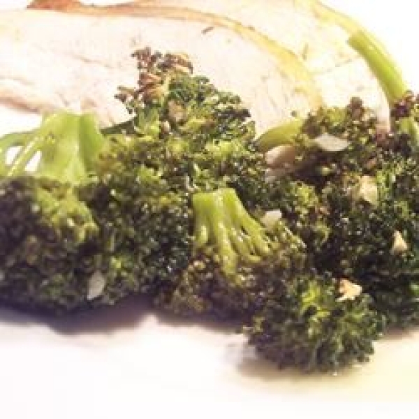 Broccoli in Roast Chicken Drippings