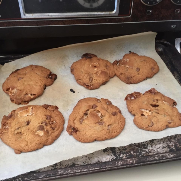 Gooey Marshmallow Chocolate Chip Cinnamon Cookies