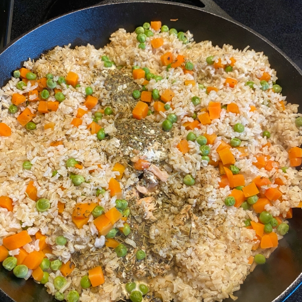 Baked Salmon and Rice