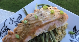 Healthy Dijon Salmon for One