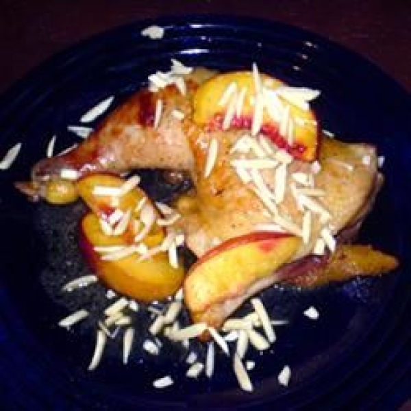 Moroccan Peach Roasted Chicken