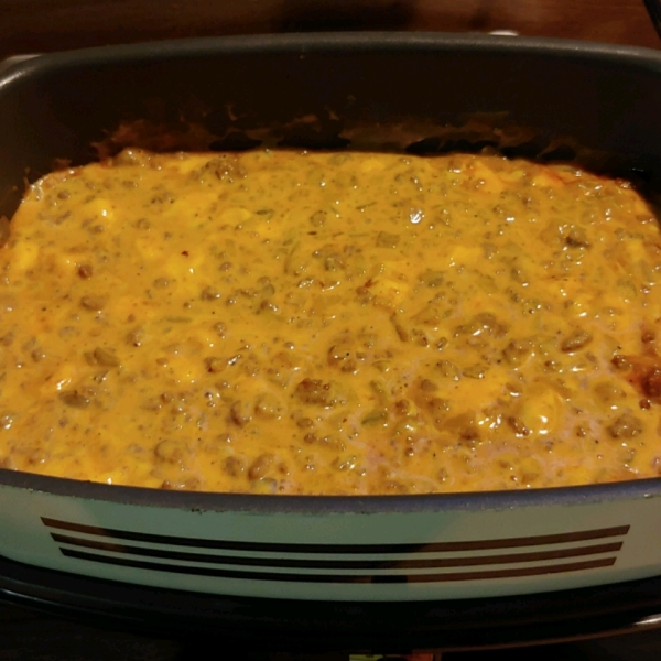 Mexican Cheese and Hamburger Dip