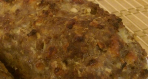 Cheesy Apple and Oat Meatloaf