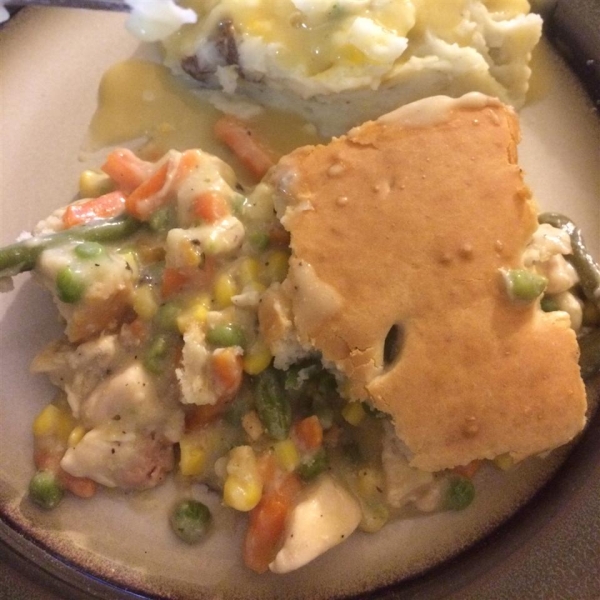 2-Step Inside-Out Chicken Pot Pie