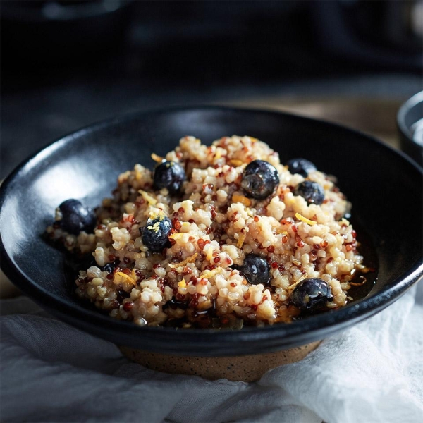 Blueberry Lemon Sprouted Rice and Quinoa Cereal
