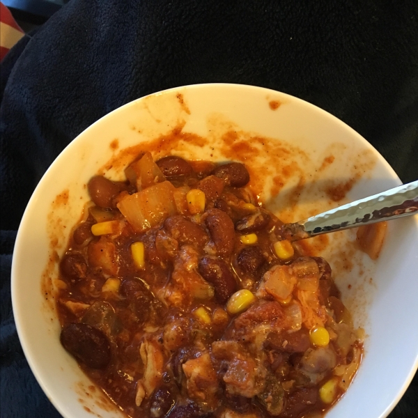 Slow Cooker Chicken Thigh Chili