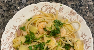 Shrimp and Artichoke Linguine