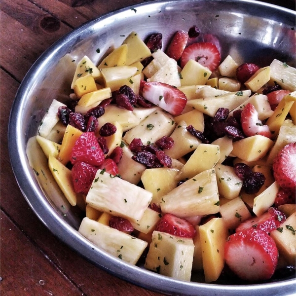 Mango Pineapple Salad with Mint