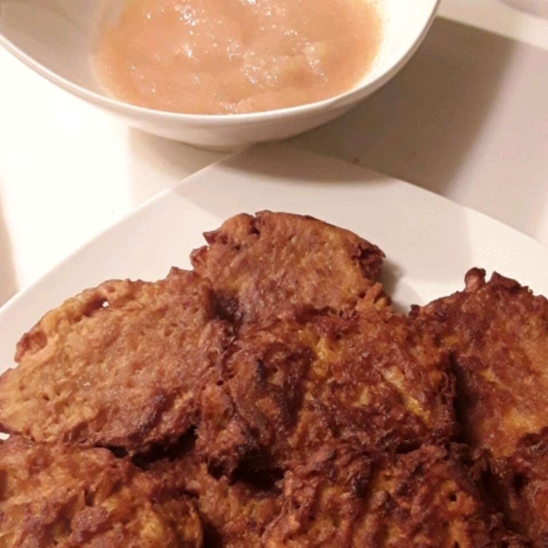 Curried Sweet Potato Latkes