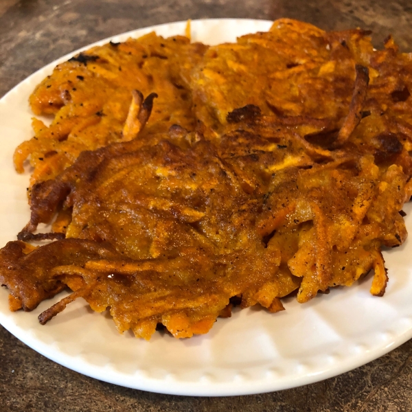 Curried Sweet Potato Latkes