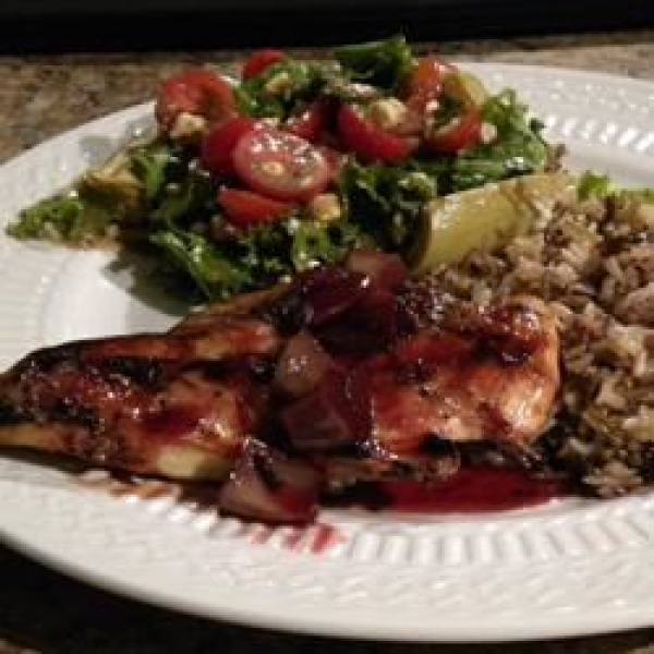 Blushing Pomegranate Chicken