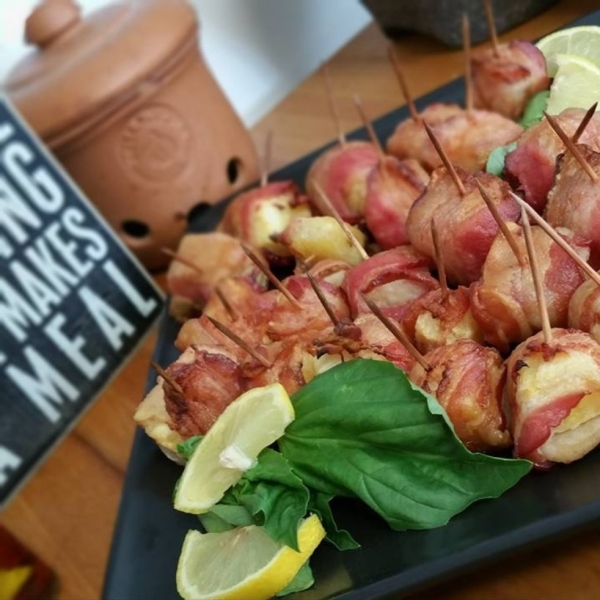 Bacon Wrapped Pineapple