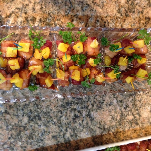 Bacon Wrapped Pineapple