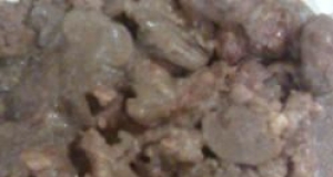 Smoked Sausage in Mushroom Wine Gravy