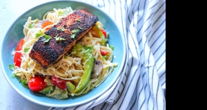 Blackened Salmon Pasta