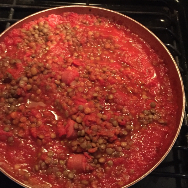 Lentils with Tomatoes
