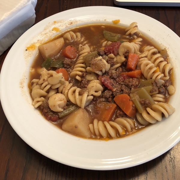 Slow Cooker Vegetable Beef Soup