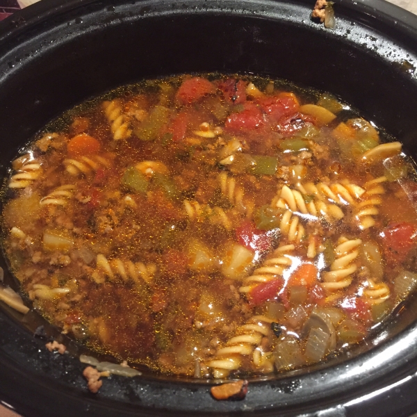 Slow Cooker Vegetable Beef Soup