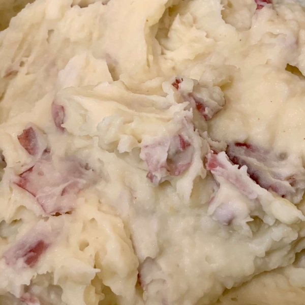 Red Garlic Mashed Potatoes