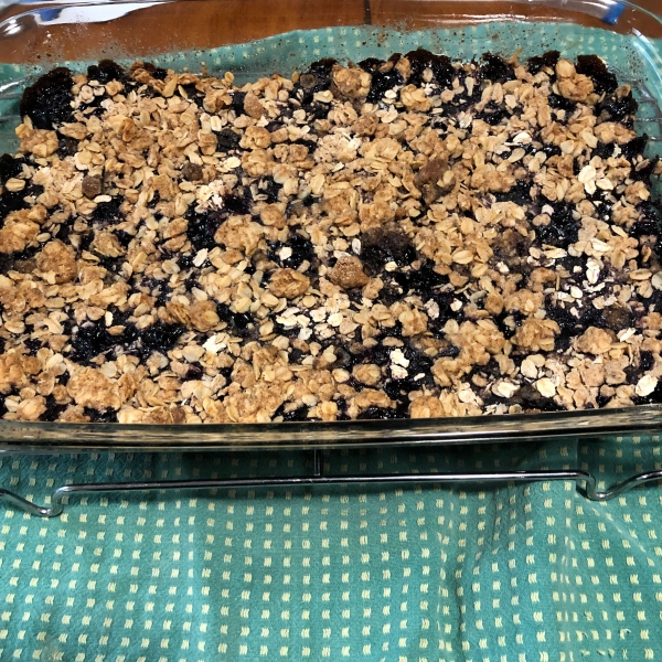 Frozen Blueberry Crisp