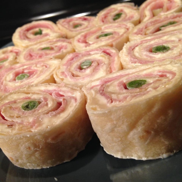 Pineapple and Ham Pinwheels