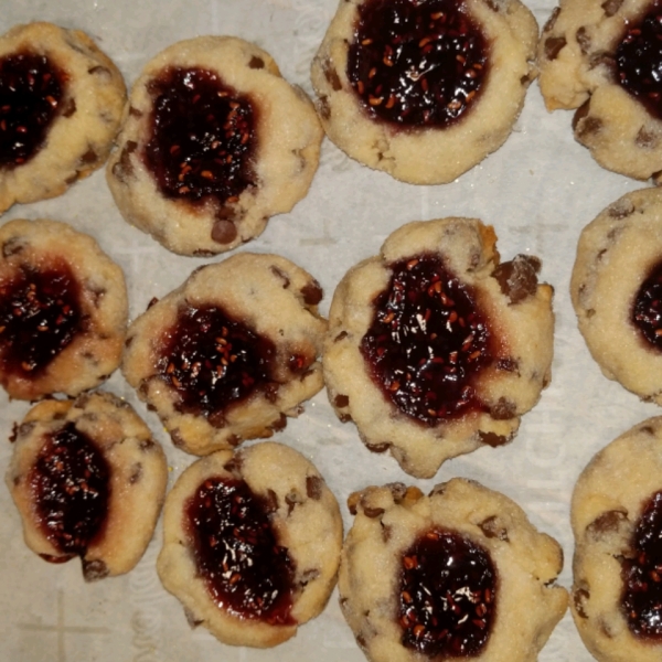 Sugared Black Raspberry Tea Cookies