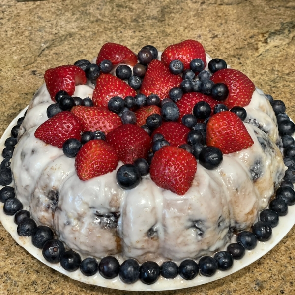 Blueberry Cream Cheese Pound Cake I