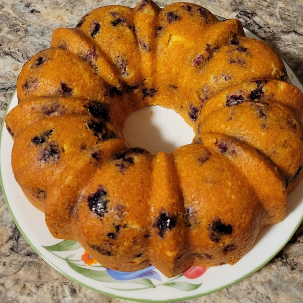 Blueberry Cream Cheese Pound Cake I