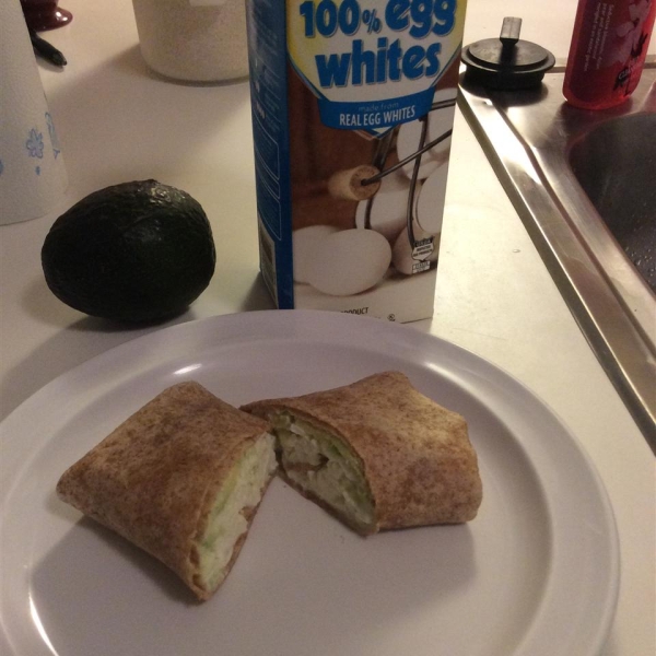 Avocado, Cream Cheese, and Egg Burrito