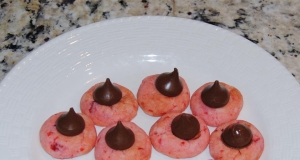 Chocolate Cherry Kiss Cookies