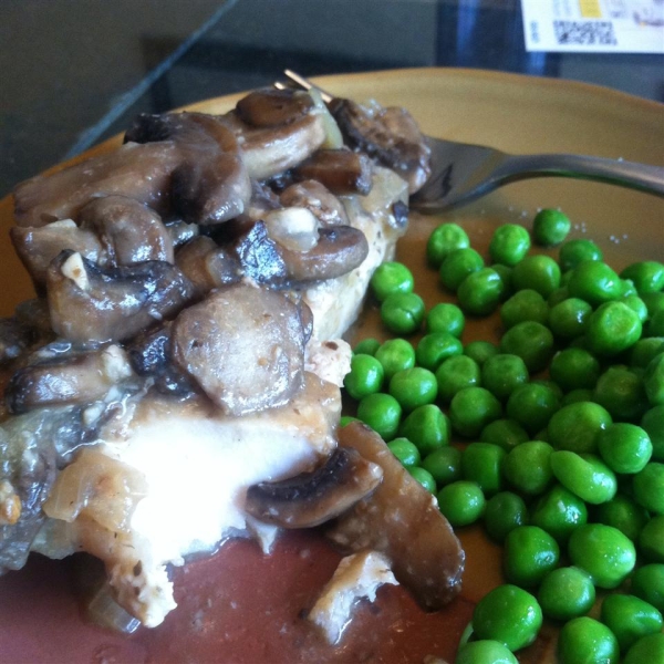 Mahi Mahi with Onions and Mushrooms