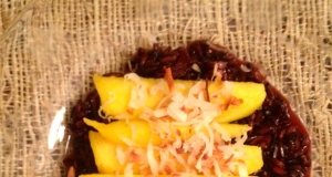 Purple Sticky Rice with Mango