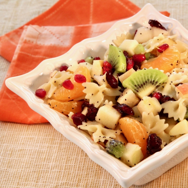 Winter Fruit and Pasta Salad