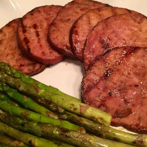 Doreen's Ham Slices on the Grill