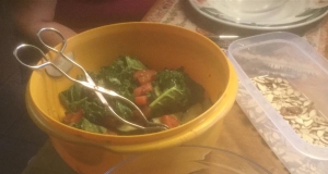Kale and Cucumber Salad with Lemon Tahini Dressing