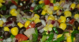 Heather's Cilantro, Black Bean, and Corn Salsa