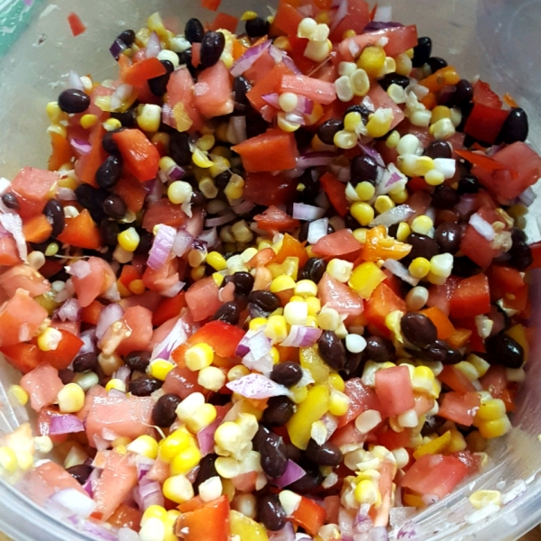 Heather's Cilantro, Black Bean, and Corn Salsa