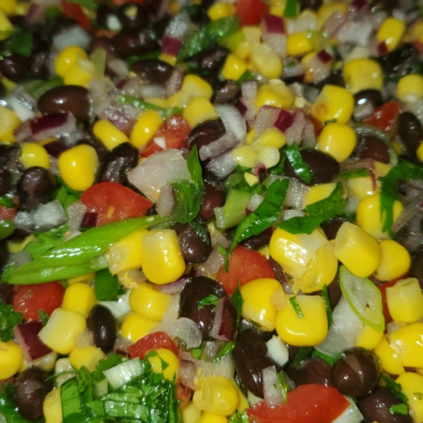 Heather's Cilantro, Black Bean, and Corn Salsa