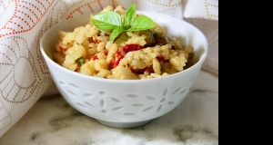 Risotto with Sun-Dried Tomatoes and Mozzarella